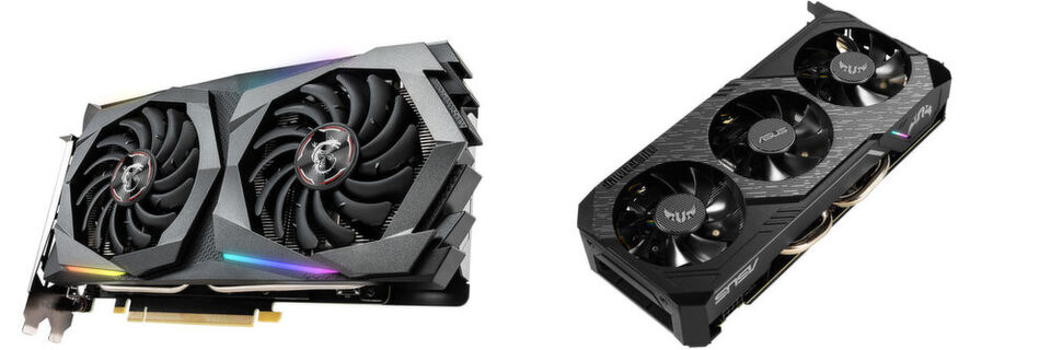 Die Nvidia-GTX-1660- und 1650-Super-Karten von Asus und MSI kombinieren die Turing-GPU TU116 mit sehr hoch getaktetem GDDR6-Grafikspeicher. Die Nvidia-GTX-1660- und 1650-Super-Karten von Asus und MSI kombinieren die Turing-GPU TU116 mit sehr hoch getaktetem GDDR6-Grafikspeicher.