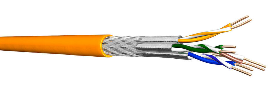 Das Cat-7A-Kupferdatenkabel UC1500 SS22 25GbE von Prysmian Draka in Verbindung mit dem METZ CONNECT 25Gmodul ist die erste Lösung mit GHMT-zertifiziertem Channel nach DTR 11801-9905 und einer Reichweite von 30 Metern. Das Cat-7A-Kupferdatenkabel UC1500 SS22 25GbE von Prysmian Draka in Verbindung mit dem METZ CONNECT 25Gmodul ist die erste Lösung mit GHMT-zertifiziertem Channel nach DTR 11801-9905 und einer Reichweite von 30 Metern.
