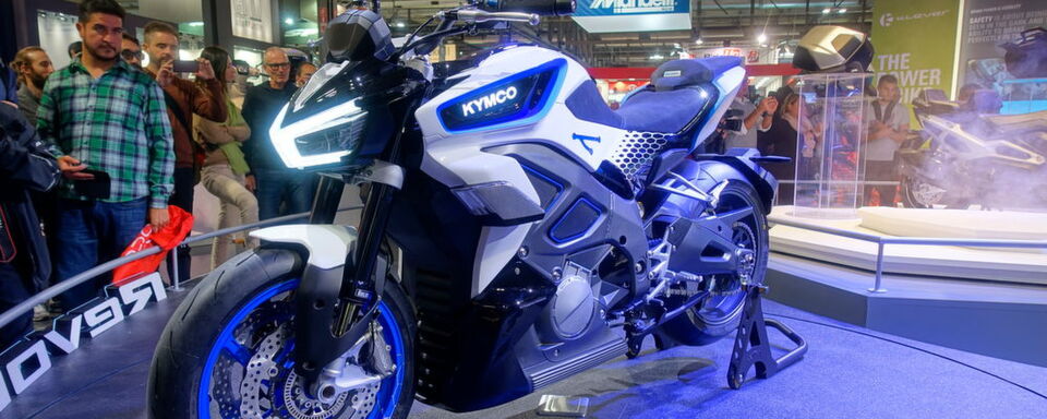 Ein Elektro-Highlight der Eicma ist die RevoNex von Kymco, die 2021 auf den Markt kommen soll. Ein Elektro-Highlight der Eicma ist die RevoNex von Kymco, die 2021 auf den Markt kommen soll.