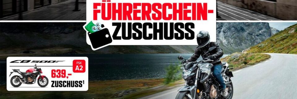 Das attraktive Bonus-Angebot gilt ab sofort und solange Vorrat reicht – am besten also gleich beim nächsten Honda-Händler vorbeischauen. Das attraktive Bonus-Angebot gilt ab sofort und solange Vorrat reicht – am besten also gleich beim nächsten Honda-Händler vorbeischauen.