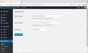 Amazon AI lässt sich noch weiter konfigurieren, manche Anpassungen sind für unser Beispiel allerdings nicht notwendig. Amazon AI lässt sich noch weiter konfigurieren, manche Anpassungen sind für unser Beispiel allerdings nicht notwendig.