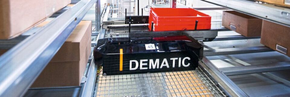Dematic-Multishuttle-System bei der Mammut Sports Group in Wolfertschwenden. Dematic-Multishuttle-System bei der Mammut Sports Group in Wolfertschwenden.