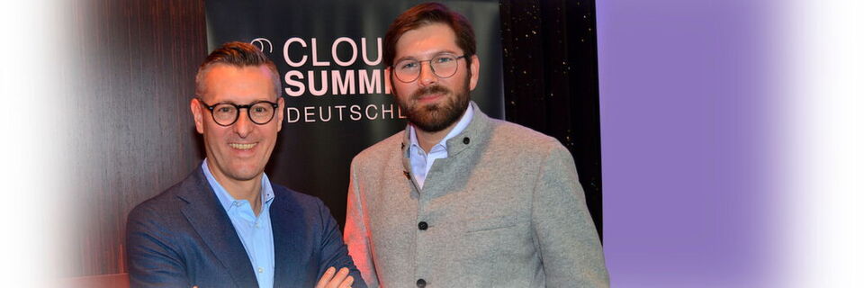 Deutschlandchef Alexander Maier (l.) und Cloud-Direktor Eric Gitter stellten den Partnern ihr „More as a Service“-Konzept vor. Deutschlandchef Alexander Maier (l.) und Cloud-Direktor Eric Gitter stellten den Partnern ihr „More as a Service“-Konzept vor.