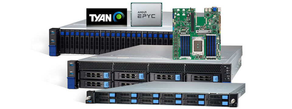 Tyan hat eine Reihe von Server-Plattformen für das High Performance Computing vorgestellt, die mit den jüngsten AMD-Prozessoren ausgestattet sind. Tyan hat eine Reihe von Server-Plattformen für das High Performance Computing vorgestellt, die mit den jüngsten AMD-Prozessoren ausgestattet sind.
