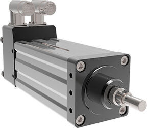 Der neue Aktuator Exlar GTX100 ist laut Hersteller Curtiss-Wright ein Ersatz für Hydraulikzylinder. Der neue Aktuator Exlar GTX100 ist laut Hersteller Curtiss-Wright ein Ersatz für Hydraulikzylinder.