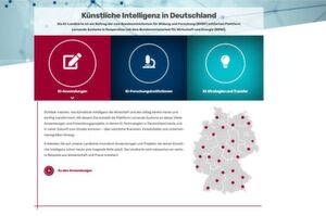 Die KI-Landkarte beinhaltet nun neben KI-Forschungsinstitutionen und -Anwendungen auch eine länderspezifische Übersicht über Digital Hubs und Kompetenzzentren. Die KI-Landkarte beinhaltet nun neben KI-Forschungsinstitutionen und -Anwendungen auch eine länderspezifische Übersicht über Digital Hubs und Kompetenzzentren.