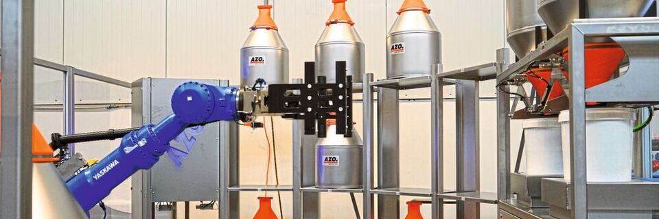 Azo delivers innovative raw materials handling systems for reliable automation of production processes in the fields of food, pharmaceuticals, chemicals and plastics. Azo delivers innovative raw materials handling systems for reliable automation of production processes in the fields of food, pharmaceuticals, chemicals and plastics.