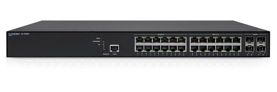 Der Switch GS-3528XP kann Lancom zufolge als Basisinfrastruktur für hochperformante Wi-Fi-6-Netze dienen. Der Switch GS-3528XP kann Lancom zufolge als Basisinfrastruktur für hochperformante Wi-Fi-6-Netze dienen.