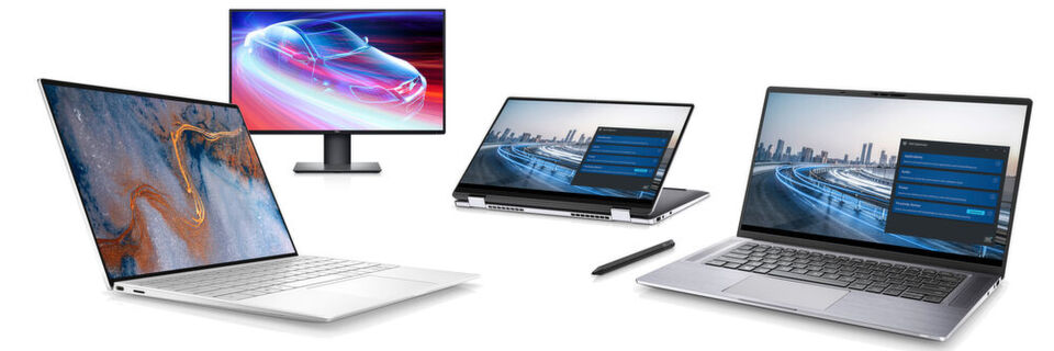 Das XPS 13 mit 16:10-Display und das Latitude 9510 2-in-1 mit 5G sind die Highlights unter den CES-Neuheiten von Dell. Zusätzlich stellt der Hersteller mehrere Displays vor. Das XPS 13 mit 16:10-Display und das Latitude 9510 2-in-1 mit 5G sind die Highlights unter den CES-Neuheiten von Dell. Zusätzlich stellt der Hersteller mehrere Displays vor.