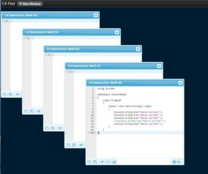 Im C#-Pad ist es ebenfalls möglich, Code online zu kompilieren und auszuführen. Im C#-Pad ist es ebenfalls möglich, Code online zu kompilieren und auszuführen.