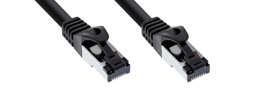 InLine-Cat.8.1-Patchkabel sind mit gebräuchlichen RJ45-Steckern ausgestattet. InLine-Cat.8.1-Patchkabel sind mit gebräuchlichen RJ45-Steckern ausgestattet.