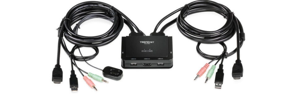Mit den drei neuen KVM-Switches von Trendnet können zwei oder vier Rechner von nur einem Keyboard, einer Maus und einem Monitor aus gesteuert werden. Die drei Geräte unterstützen dabei die 4K-Auflösung mit 60 Hz. Mit den drei neuen KVM-Switches von Trendnet können zwei oder vier Rechner von nur einem Keyboard, einer Maus und einem Monitor aus gesteuert werden. Die drei Geräte unterstützen dabei die 4K-Auflösung mit 60 Hz.