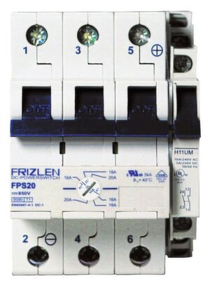 Der DC-Überlastschalter Powerswitch dient zum Schutz von Widerständen vor dauernder Überlast und vor kurzzeitig zu hohen Leistungsspitzen, die über den normalen Pulslastbetrieb hinausgehen. Er ist spezifiziert für maximal 850 VDC und 40 A. Der DC-Überlastschalter Powerswitch dient zum Schutz von Widerständen vor dauernder Überlast und vor kurzzeitig zu hohen Leistungsspitzen, die über den normalen Pulslastbetrieb hinausgehen. Er ist spezifiziert für maximal 850 VDC und 40 A.