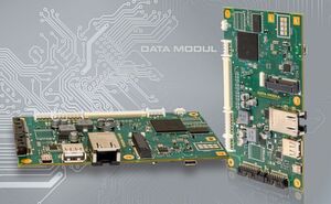 Das Single-Board-Computer eDM-SBC-iMX6-PPC von Data Modul. Die Dual-24-Bit-LVDS-Schnittstelle erlaubt den Anschluss von Displays mit einer Auflösung von bis zu 1920 × 1200 Pixel (WUXGA). Die Backlight-Versorgung mit PWM-Dimming ist bereits vorhanden. Das Single-Board-Computer eDM-SBC-iMX6-PPC von Data Modul. Die Dual-24-Bit-LVDS-Schnittstelle erlaubt den Anschluss von Displays mit einer Auflösung von bis zu 1920 × 1200 Pixel (WUXGA). Die Backlight-Versorgung mit PWM-Dimming ist bereits vorhanden.