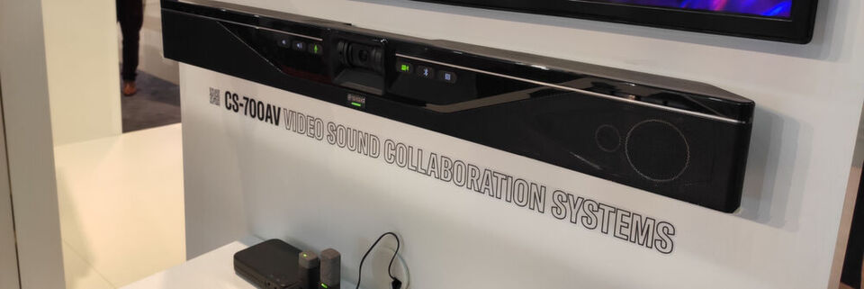 Yamaha war auf der ISE nicht nur mit professionellem Audioequipment, sondern auch mit seinem Unified Communications Line-up vertreten. Eines der Produkte war die Video Sound Bar CS-700. Yamaha war auf der ISE nicht nur mit professionellem Audioequipment, sondern auch mit seinem Unified Communications Line-up vertreten. Eines der Produkte war die Video Sound Bar CS-700.