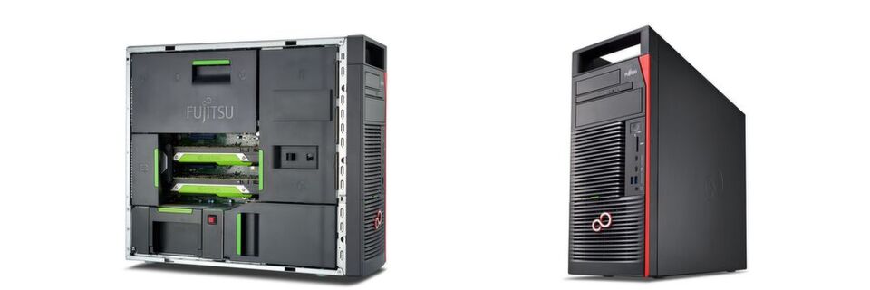 Ein ausgefeiltes Kühlkonzept mit drei Zonen soll die Fujitsu-Workstations Celsiux M7010 und M7010X leiser machen als vergleichbare Rechner, ohne dabei Kompromisse bei der Zuverlässigkeit einzugehen. Ein ausgefeiltes Kühlkonzept mit drei Zonen soll die Fujitsu-Workstations Celsiux M7010 und M7010X leiser machen als vergleichbare Rechner, ohne dabei Kompromisse bei der Zuverlässigkeit einzugehen.