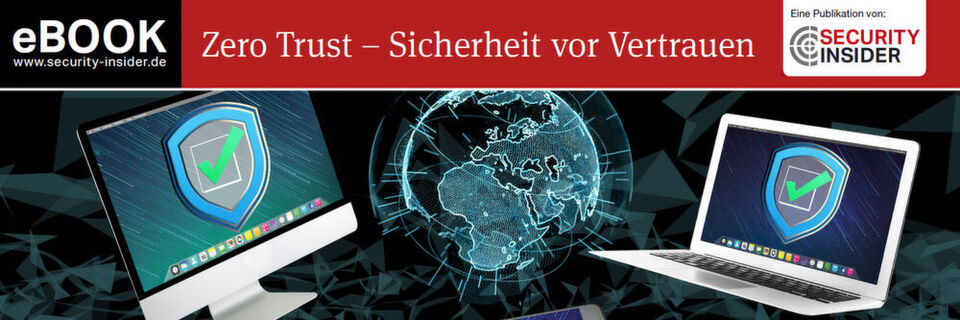 Das neue eBook „Zero Trust – Sicherheit vor Vertrauen“ stellt das Konzept vor und zeigt, warum Zero Trust eine logische Konsequenz der fortschreitenden Digitalisierung ist. Das neue eBook „Zero Trust – Sicherheit vor Vertrauen“ stellt das Konzept vor und zeigt, warum Zero Trust eine logische Konsequenz der fortschreitenden Digitalisierung ist.