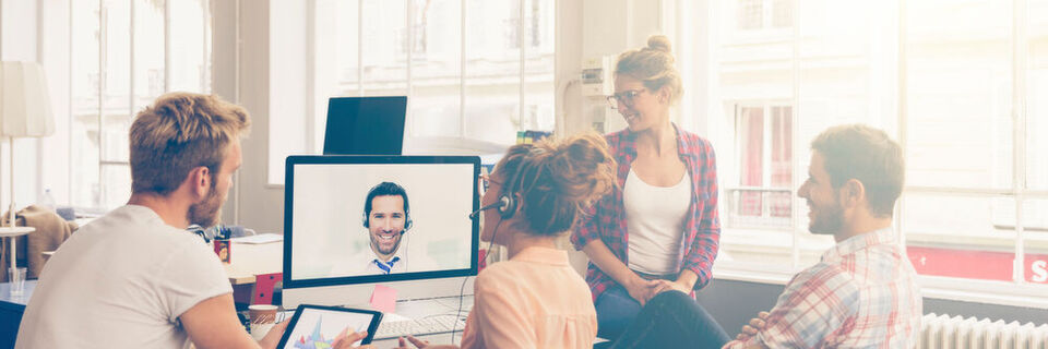 Virtuelle Meetings werden immer beliebter. Virtuelle Meetings werden immer beliebter.