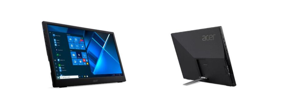 Der portable Acer PM161Q wiegt nur 970 Gramm und bietet eine Bildschirmdiagonale von 15,6 Zoll. Der portable Acer PM161Q wiegt nur 970 Gramm und bietet eine Bildschirmdiagonale von 15,6 Zoll.