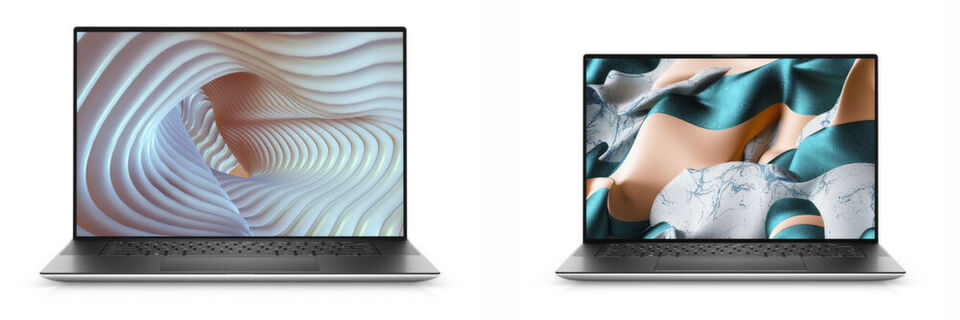 Das Dell XPS 17 und die neue Version des XPS 15 sind mit fast randlosen 16:10-Displays ausgestattet. Zur Wahl stehen Panels mit 1.920 x 1.200 oder 3.840 x 2.400 Bildpunkten. Das 4K-Display unterstützt zudem DisplayHDR 400 und den Adobe-RGB-Farbraum zu 100 Prozent. Das Dell XPS 17 und die neue Version des XPS 15 sind mit fast randlosen 16:10-Displays ausgestattet. Zur Wahl stehen Panels mit 1.920 x 1.200 oder 3.840 x 2.400 Bildpunkten. Das 4K-Display unterstützt zudem DisplayHDR 400 und den Adobe-RGB-Farbraum zu 100 Prozent.