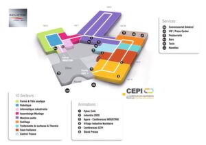 Plan du salon Industrie Lyon 2011 (Image: www.industrie-expo.com)