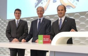 BASF further develops its corporate strategy. Dr. Kurt Bock, Chairman of the Board of Executive Directors (center), Dr. Martin Brudermüller, Vice Chairman of the Board of Executive Directors (right) and Dr. Hans-Ulrich Engel, Chief Financial Officer (left). Photo: BASF - The Chemical Company, 2011 (Picture: BASF) BASF further develops its corporate strategy. Dr. Kurt Bock, Chairman of the Board of Executive Directors (center), Dr. Martin Brudermüller, Vice Chairman of the Board of Executive Directors (right) and Dr. Hans-Ulrich Engel, Chief Financial Officer (left). Photo: BASF - The Chemical Company, 2011 (Picture: BASF)