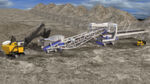 Fig. 3: The Shot Rock Conveyor is a combination of sizer, boom spreader and mobile stacking conveyor. (Pictures: FLSmidth Spokane)