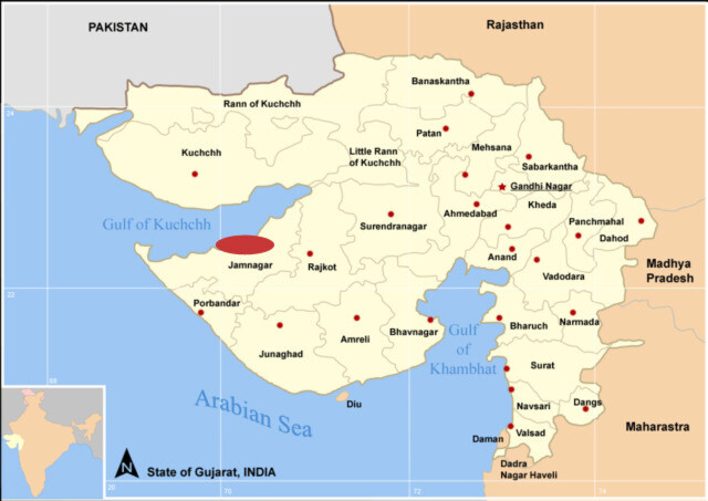 Jamnagar - currrently the location of the world's biggest refinery and a future petrochemical hub. Jamnagar - currrently the location of the world's biggest refinery and a future petrochemical hub.