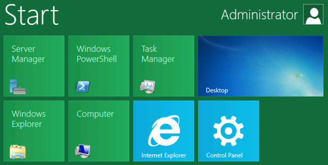 Windows Server 8 bietet bei Bedarf das für Touchscreens optimierte Kachel-Design. Windows Server 8 bietet bei Bedarf das für Touchscreens optimierte Kachel-Design.