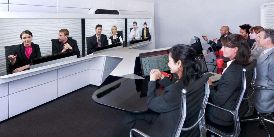 Telepresence-Systeme und HD-Videokonferenzen sind toll, verlangen aber dem Netzwerk einiges ab (Polycom) Telepresence-Systeme und HD-Videokonferenzen sind toll, verlangen aber dem Netzwerk einiges ab (Polycom)