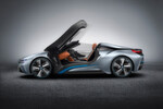 BMW zeigt in Peking die neue Evolutionsstufe des i8 - einen Spyder. 