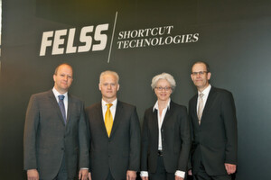 Das neue Felss-Management-Team (v.l.): Dr. Burghard Schneider, Mark Schwegler, Christine Kienhöfer und Rainer Schiessle. (Bild: Felss)