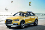 „Goldener Drache im Wind“: Der Audi Q3 Jinlong Yufeng ist als Verneigung vor dem chinesischen Kunden gedacht. Bei dieser Modell-Variante spielt Auto mit dem Thema „Kitesurfen“.