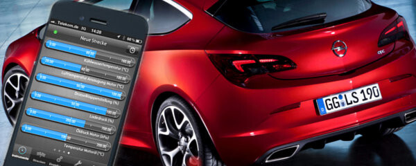 Für Technikbegeisterte: Mit der App die Opel für den Astra OPC anbietet, sind Fahrzeugdaten direkt aus dem CAN-Bus darstellbar. Für Technikbegeisterte: Mit der App die Opel für den Astra OPC anbietet, sind Fahrzeugdaten direkt aus dem CAN-Bus darstellbar.