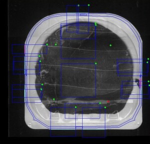 Der neue Siegelnahtscanner detektiert Fremdkörper ab einer Größe von 0,5 Quadrat-millimetern in der Siegelnaht ebenso wie unvollständige Siegelnähte oder Siegelnahtfehler wie Falten oder Blasen