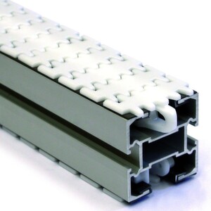 Der neue, 65 mm breite Flexlink-Förderer hilft mit doppelter Kettenzugkraft, Kosten zu sparen.