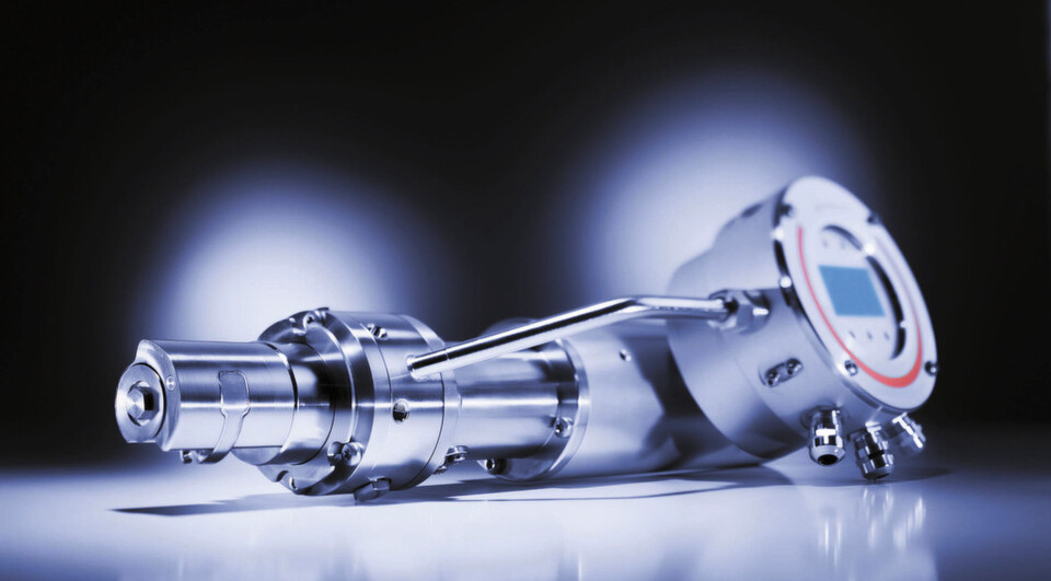 The inline viscosity sensor works with a rotation principle and can be mounted directly in pipes or tanks The inline viscosity sensor works with a rotation principle and can be mounted directly in pipes or tanks