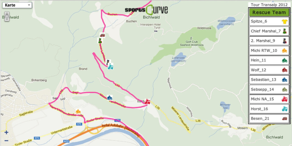 Echtzeit-Koordination von Rettungskräften: Das GPS Tracking-System von sportsCurve wurde bereits erfolgreich auf der Radrenntour Transalp eingesetzt. MasterSolution unterstützte bei der mobilen Anbindung. Echtzeit-Koordination von Rettungskräften: Das GPS Tracking-System von sportsCurve wurde bereits erfolgreich auf der Radrenntour Transalp eingesetzt. MasterSolution unterstützte bei der mobilen Anbindung.