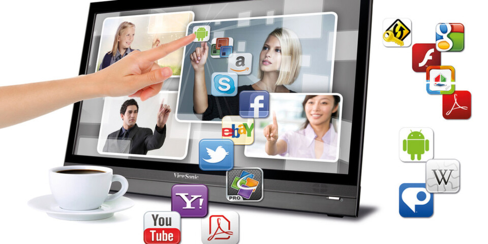 Zum 25-jährigen Firmenjubiläum präsentiert Viewsonic drei interessante Produkte, darunter ein so genanntes Smart-Display mit 22 Zoll Diagonale und Android-Betriebssystem. Zum 25-jährigen Firmenjubiläum präsentiert Viewsonic drei interessante Produkte, darunter ein so genanntes Smart-Display mit 22 Zoll Diagonale und Android-Betriebssystem.