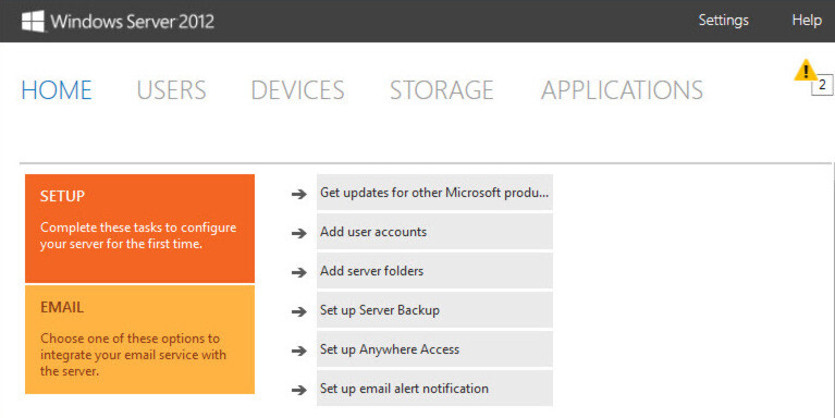 Das Dashboard in Windows Server 2012 Essentials ist die universelle Schaltzentrale für Administratoren Das Dashboard in Windows Server 2012 Essentials ist die universelle Schaltzentrale für Administratoren
