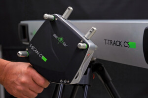 Die Kombination von Laserscanner und Lasertracker erlaubt Anwendern, auch große Objekte effizient und präzise flächig zu digitalisieren