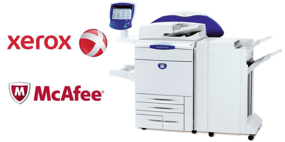 Mit der Embedded Control-Software von McAfee integriert Xerox Schutzmechanismen in seine Produkte, damit sich IT-Administratoren nicht mehr um Malware-gefahren bei Netzwerkdruckern sorgen müssen. Mit der Embedded Control-Software von McAfee integriert Xerox Schutzmechanismen in seine Produkte, damit sich IT-Administratoren nicht mehr um Malware-gefahren bei Netzwerkdruckern sorgen müssen.