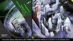 Das aus Daten des TRMM-Satelliten erzeugte Computerbild zeigt die riesigen Wolkenwände rund um das Auge des Hurrikans, die Kilometer hoch in den Himmel ragen.