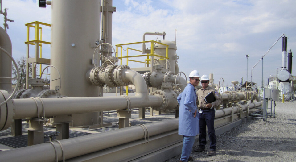 Hydraulisches Fracking im Barnett Shale in Texas Hydraulisches Fracking im Barnett Shale in Texas