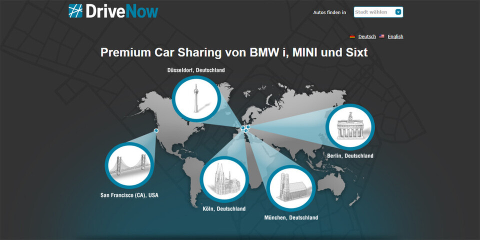 Der Carsharing-Service DriveNow setzt bei der Lokalisierung von Fahrzeugen auf Google Maps API for Business und Google Maps Navigation. Der Carsharing-Service DriveNow setzt bei der Lokalisierung von Fahrzeugen auf Google Maps API for Business und Google Maps Navigation.
