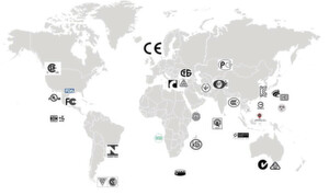 Weltweite Zertifikate: Das Product Compliance Center ist von der Deutschen Akkreditierungsstelle DAkkS nach DIN EN ISO/IEC 17025 zertifiziert. Hinzu kommen Zertifikate für die Überprüfung nach UL, CSA und FCC (USA), CCC (China), BSMI (Taiwan), MIC (Vietnam), VCCI (Japan), KC (Korea), C-Tick (Australien) oder GOST-R (GUS-Staaten). Weltweite Zertifikate: Das Product Compliance Center ist von der Deutschen Akkreditierungsstelle DAkkS nach DIN EN ISO/IEC 17025 zertifiziert. Hinzu kommen Zertifikate für die Überprüfung nach UL, CSA und FCC (USA), CCC (China), BSMI (Taiwan), MIC (Vietnam), VCCI (Japan), KC (Korea), C-Tick (Australien) oder GOST-R (GUS-Staaten).