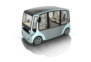 Der Rinspeed microMax: das elektrisch angetriebene Stadtauto bietet dank Stehsitzen viel Platz auf wenig Fläche Der Rinspeed microMax: das elektrisch angetriebene Stadtauto bietet dank Stehsitzen viel Platz auf wenig Fläche