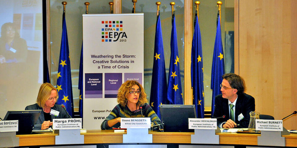 EIPA-Generaldirektorin, Prof. Dr. Marga Pröhl, eröffnet in Brüssel den EPSA-Wettbewerb EIPA-Generaldirektorin, Prof. Dr. Marga Pröhl, eröffnet in Brüssel den EPSA-Wettbewerb