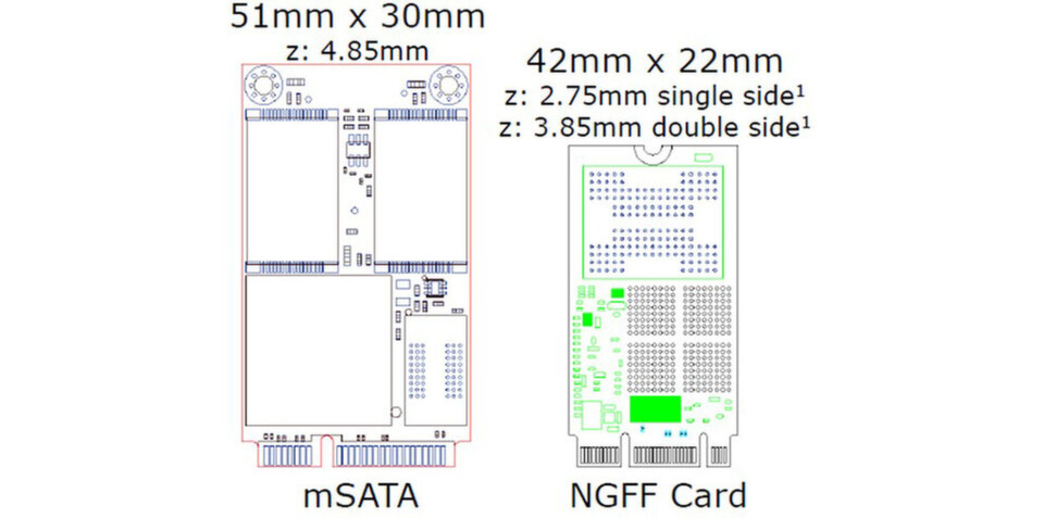 SATA Express (NGFF) ist der Umstieg auf reines PCIe, das in Generation 3 ein GByte pro Sekunde und pro Lane (serieller Schnittstellenport) übertragen kann. SATA Express wird zwei Lanes benutzen. SATA Express (NGFF) ist der Umstieg auf reines PCIe, das in Generation 3 ein GByte pro Sekunde und pro Lane (serieller Schnittstellenport) übertragen kann. SATA Express wird zwei Lanes benutzen.