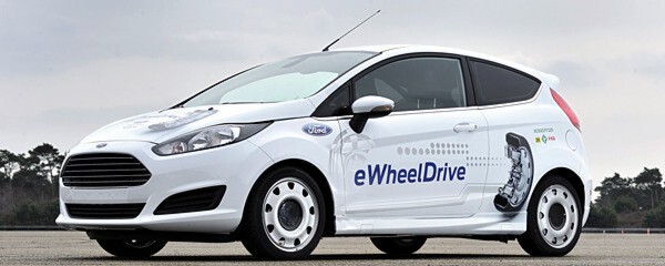 Schaeffler und Ford wollen den Antrieb von Elektrofahrzeugen vollständig in die Räder verlegen. Beide Unternehmen stellten auf dem „auto, motor und sport“-Kongress ihr so genanntes Ideenauto mit dem Radnabenantrieb „E-Wheel Drive“ vor. Schaeffler und Ford wollen den Antrieb von Elektrofahrzeugen vollständig in die Räder verlegen. Beide Unternehmen stellten auf dem „auto, motor und sport“-Kongress ihr so genanntes Ideenauto mit dem Radnabenantrieb „E-Wheel Drive“ vor.